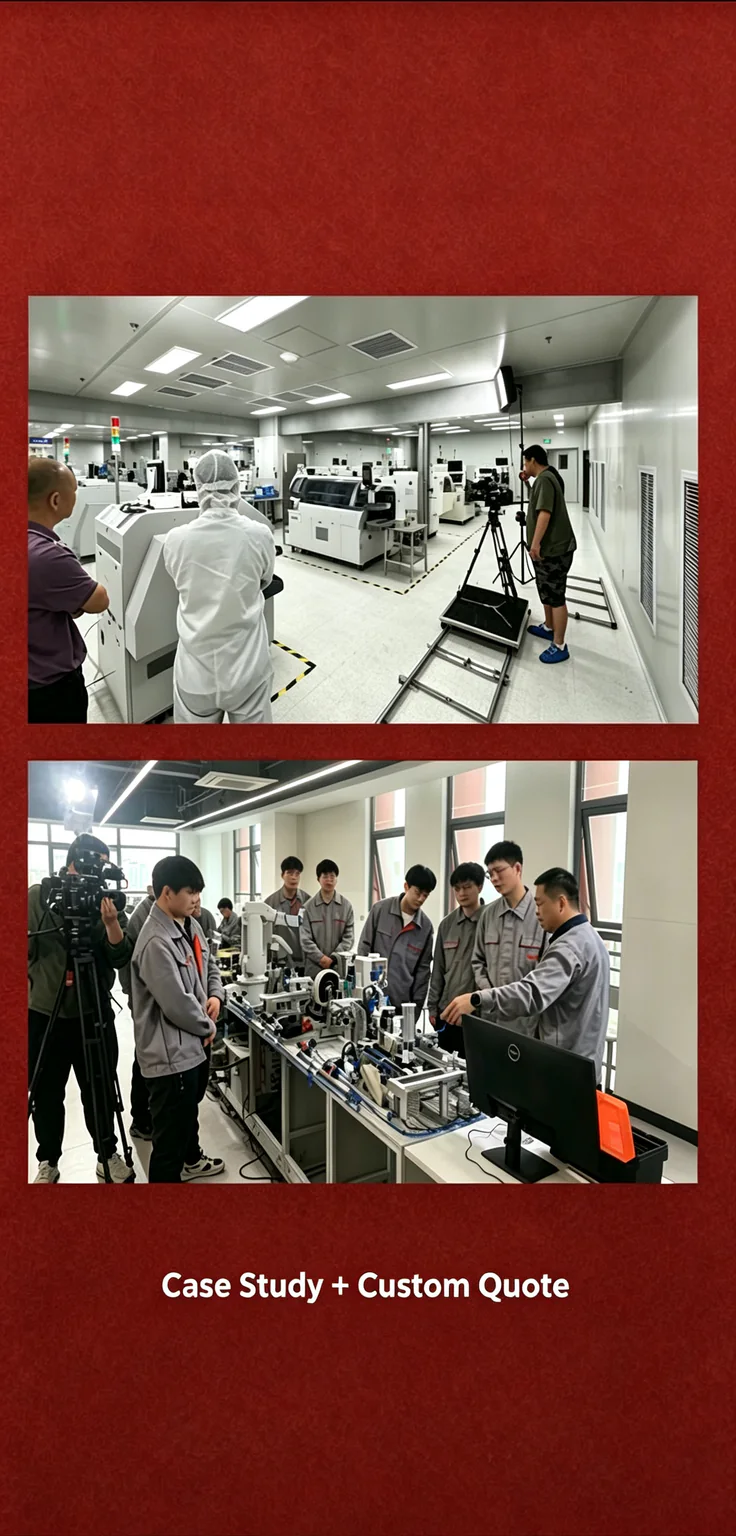Case study filming in cleanroom and technical training environment